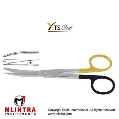 XTSCut™ TC Operating Scissor Curved - Sharp/Blunt Stainless Steel, 14.5 cm - 5 3/4"